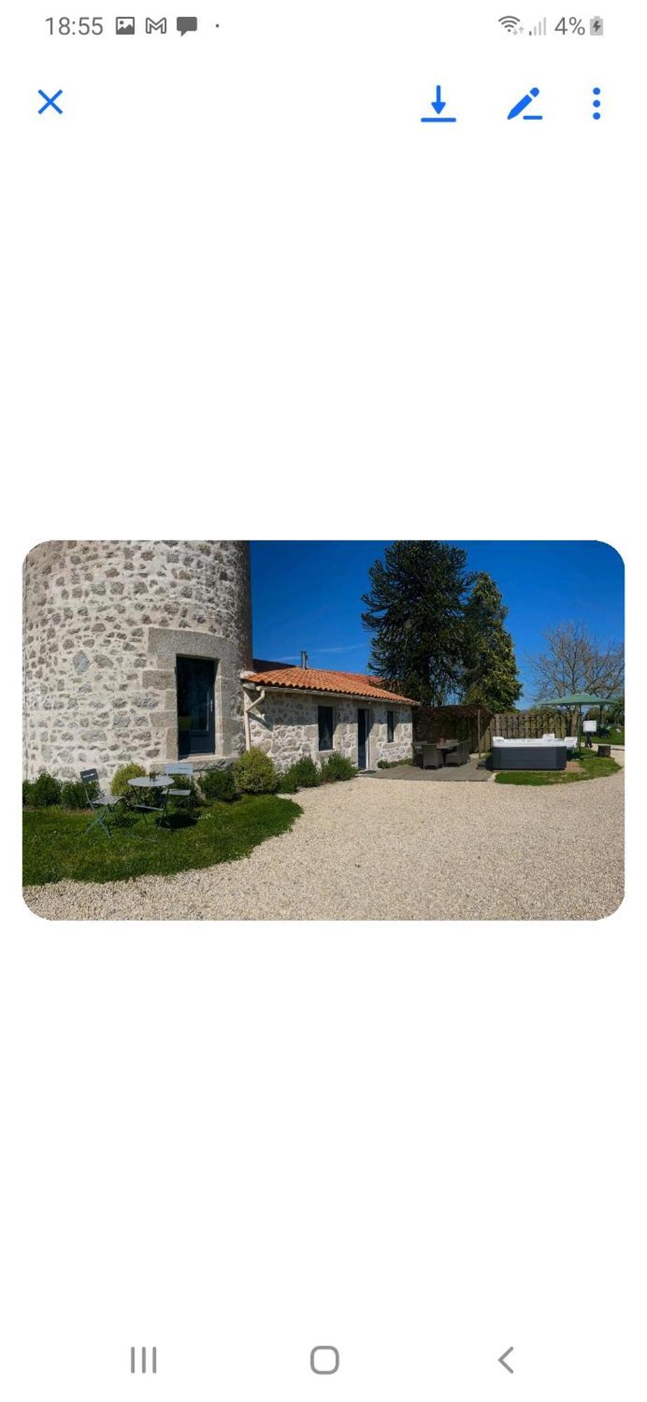 Loue Ancien Moulin A Vent Avec Piscine Et Jacuzzi Villa Neuvy-Bouin Kültér fotó