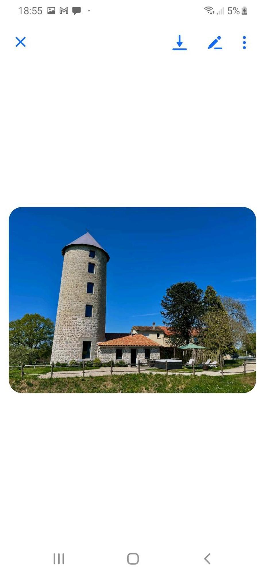 Loue Ancien Moulin A Vent Avec Piscine Et Jacuzzi Villa Neuvy-Bouin Kültér fotó